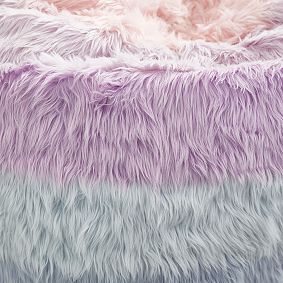 Large Jumbo Channel Rainbow Bean Bag Chair