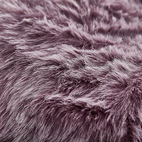 Large Feathery Faux Fur Fig Bean Bag Chair