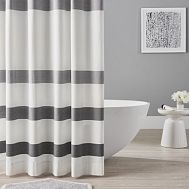 Huntington Organic Stripe Shower Curtain