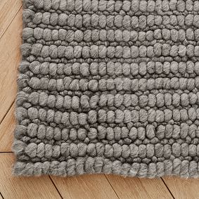 Textured Wool Rug - Greige
