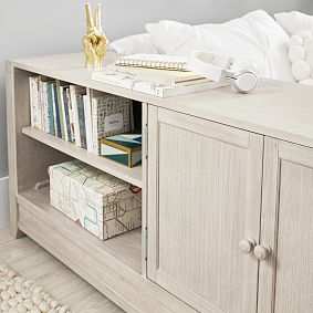 Ultimate Platform Bed &amp; Cubby/Cabinet Set