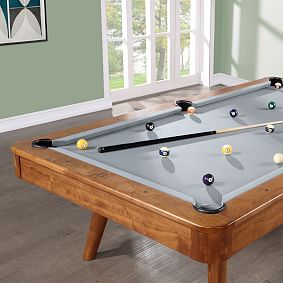 Mid-Century Modern Pool Table w/ Rack