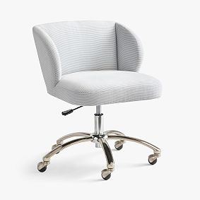 Open Box: Wingback Swivel Desk Chair - Chamois Midnight