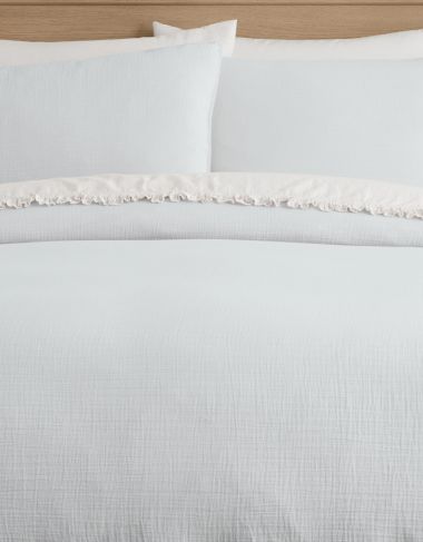 Parure de draps coton lit 140 cm 4 pièces Arturo Grise - Linge de lit