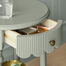 Chris Loves Julia Scallop Nightstand (16d")