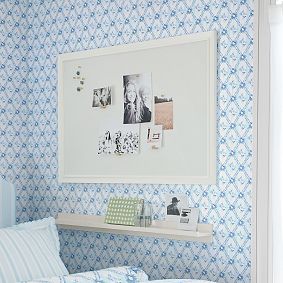 Hill House Home Blue Trellis Wallpaper Samples