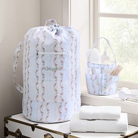 LoveShackFancy Sun Terrace Shower Caddy &amp; Laundry Bag Set