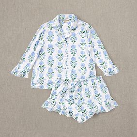Hydrangea Short Bamboo Viscose Pajama Set