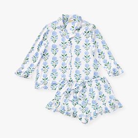 Hydrangea Short Bamboo Viscose Pajama Set