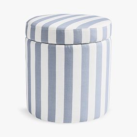 Simple Round Storage Ottoman