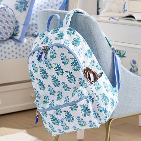 Colby Roller Rabbit Blue Floral Backpack