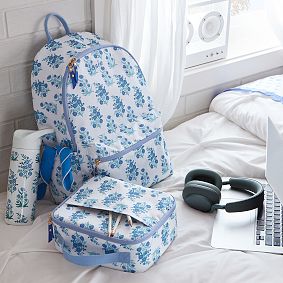 Colby Roller Rabbit Blue Floral Backpack
