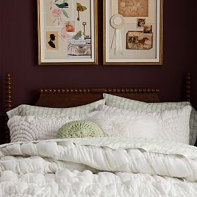 Chris Loves Julia Turned Wood Bed