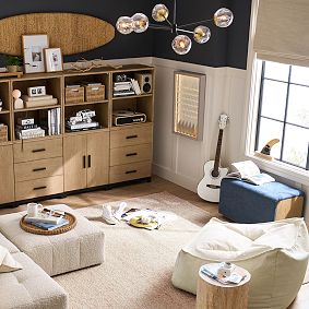 Storage Ottoman with Drawers (32")