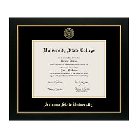 College Diploma Frame - Black