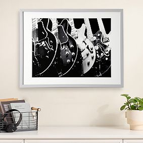 Minted® Guitars, Monochrome Framed Art by A. Ruediger
