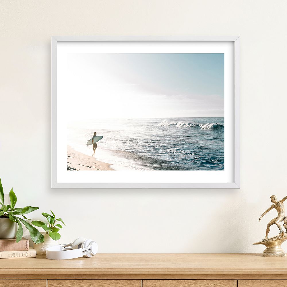 SURFER GIRL サーファー アート Minted® Surfer Girl Framed Art | Pottery Barn Teen