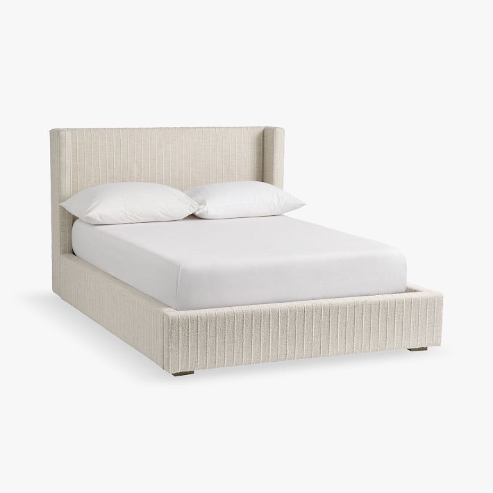 Shelter Upholstered Classic Bed | Pottery Barn Teen