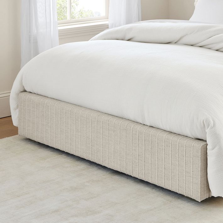 Shelter Upholstered Classic Bed | Pottery Barn Teen