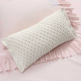 Chenille Knit Lumbar Pillow