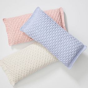 Chenille Knit Lumbar Pillow