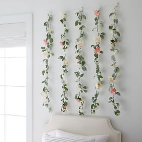 Floral Curtain String Lights