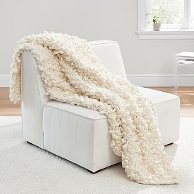 Bouclé Throw