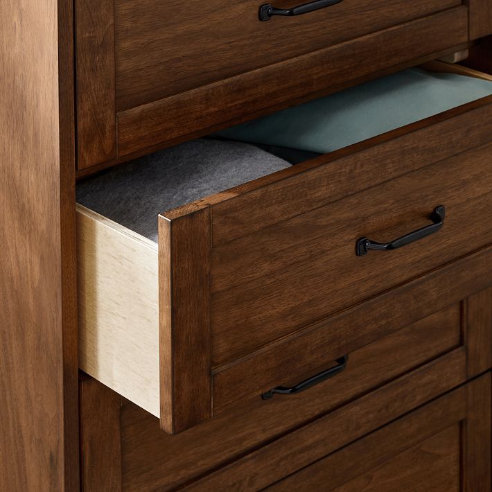 Hampton 5-Drawer Tall Dresser, Brushed Fog Hampton 5-Drawer Tall Dresser, Brushed Fog