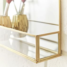 Hanging Mirror with Ledge