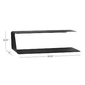 Light Up Wall Shelf-Black