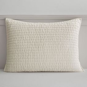 Velvet Pick-Stitch Standard Sham