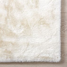 Washable Faux-Bunny Fur Rug