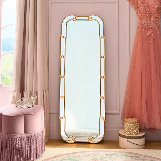 Bamboo Floor Mirror (22