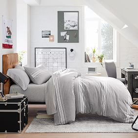 Open Box: Windward Stripe Reversible Duvet Cover