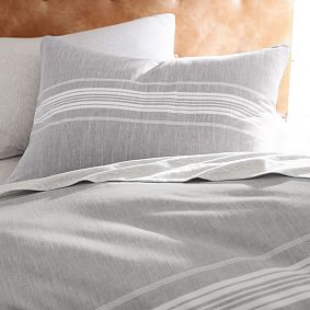 Open Box: Windward Stripe Reversible Duvet Cover