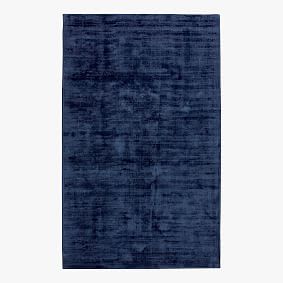 Open Box:   Solid Viscose Rug - Navy