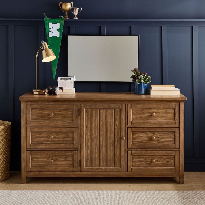 Beadboard Wide Teen Dresser | Pottery Barn Teen