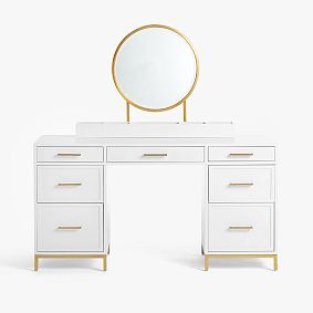 Blaire Smart Storage Vanity Desk (57")