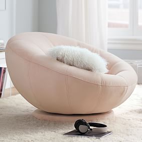Performance Everyday Velvet Rose Groovy Swivel Chair