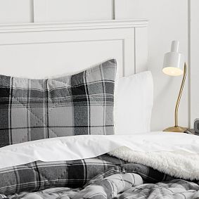 Jones Plaid Sherpa Standard Sham