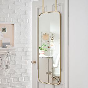 Over-the-Door Framed Mirror (18"x48")