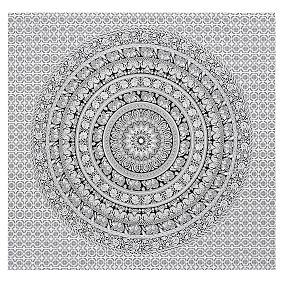 Printed Tapestry, Black/White