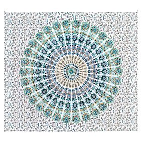 Printed Tapestry, Blue/Green