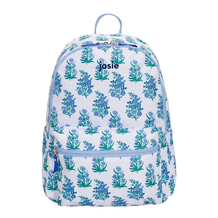 blue floral mini backpack Loungefly Stitch Embroidered Drawstring Coated and cute This Minnie Mouse Blue Floral
