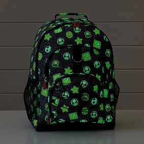 Super Mario™ Gear-Up Glow-in-the-Dark Recycled Backpack, Large