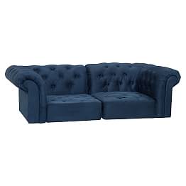 Cushy Roll Arm Loveseat Set (78")