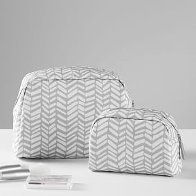 Recycled Essential Makeup Pouches, Set of 2