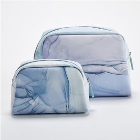 Recycled Essential Makeup Pouches, Set of 2