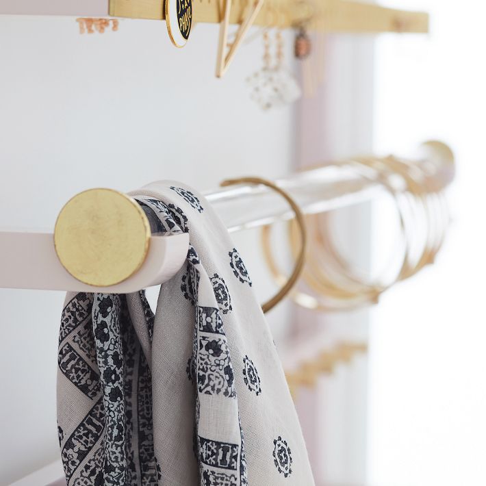 Elle Lacquer Wall Jewelry Organizer | Jewelry Storage | Pottery