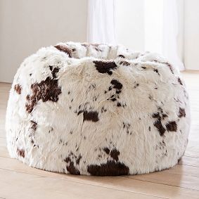 Large Pony Faux-Fur Bean Bag Chair